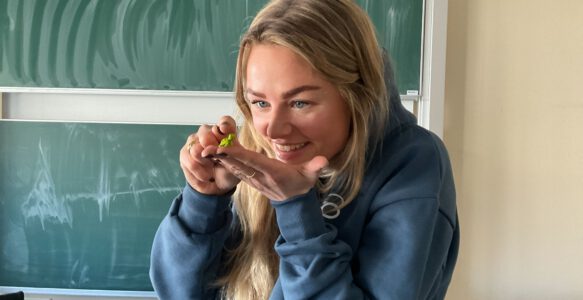 Frau Herten: Interview ohne Worte